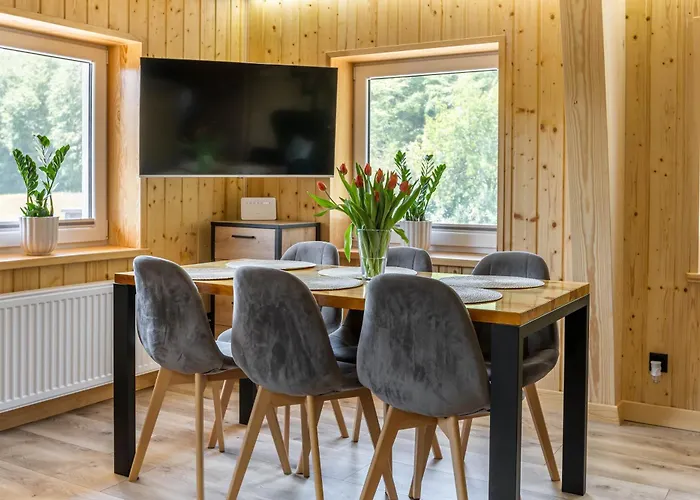 Σπίτι διακοπών Kaszubska Kryjowka - Komfortowy 8 Osobowy W Sercu Kaszub - Jacuzzi, Sauna, Rowerek Wodny, Jezioro, Las, Salon Gier! *