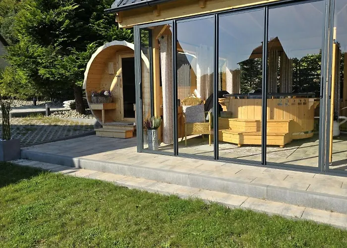 Σπίτι διακοπών Kaszubska Kryjowka - Komfortowy 8 Osobowy W Sercu Kaszub - Jacuzzi, Sauna, Rowerek Wodny, Jezioro, Las, Salon Gier! Sulęczyno